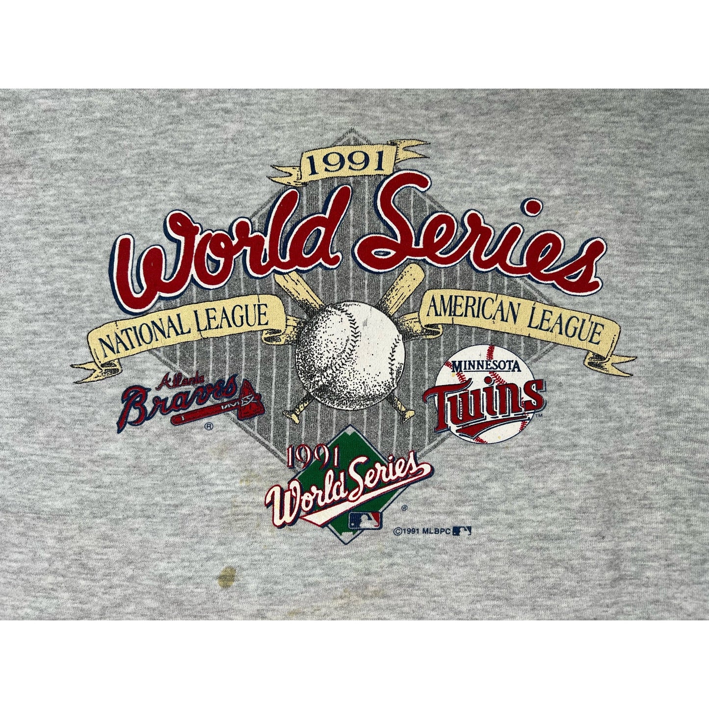 Vintage 1991 Minnesota Twins World Series Crewneck Sweatshirt Large