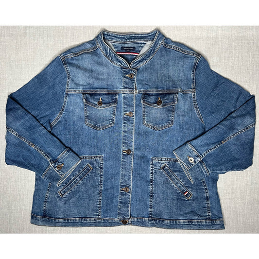 Vintage Y2K Tommy Hilfiger 4 Pocket Denim Jean Jacket Women's 2X