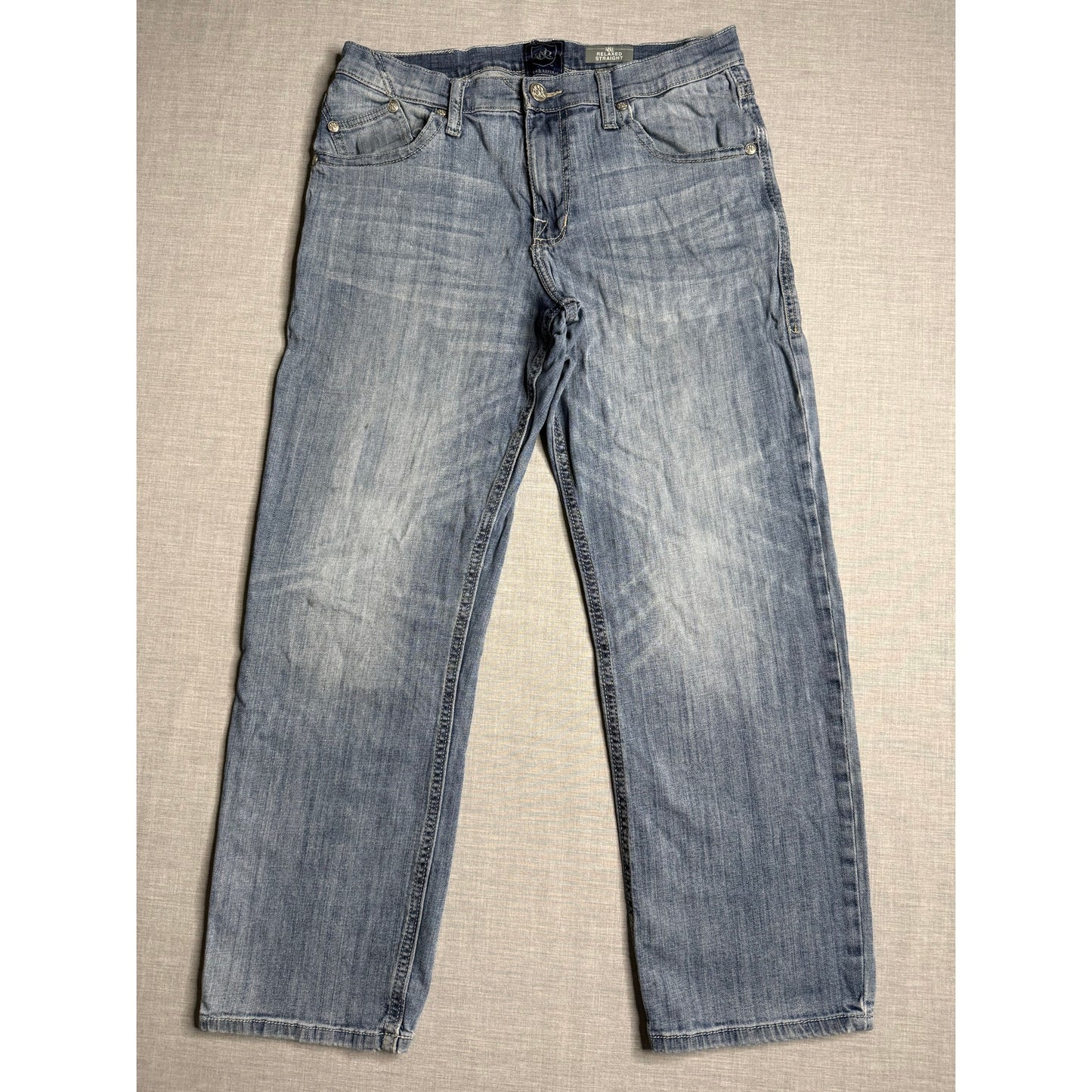 Rock & Republic Grady Relaxed Straight Jeans 34x30