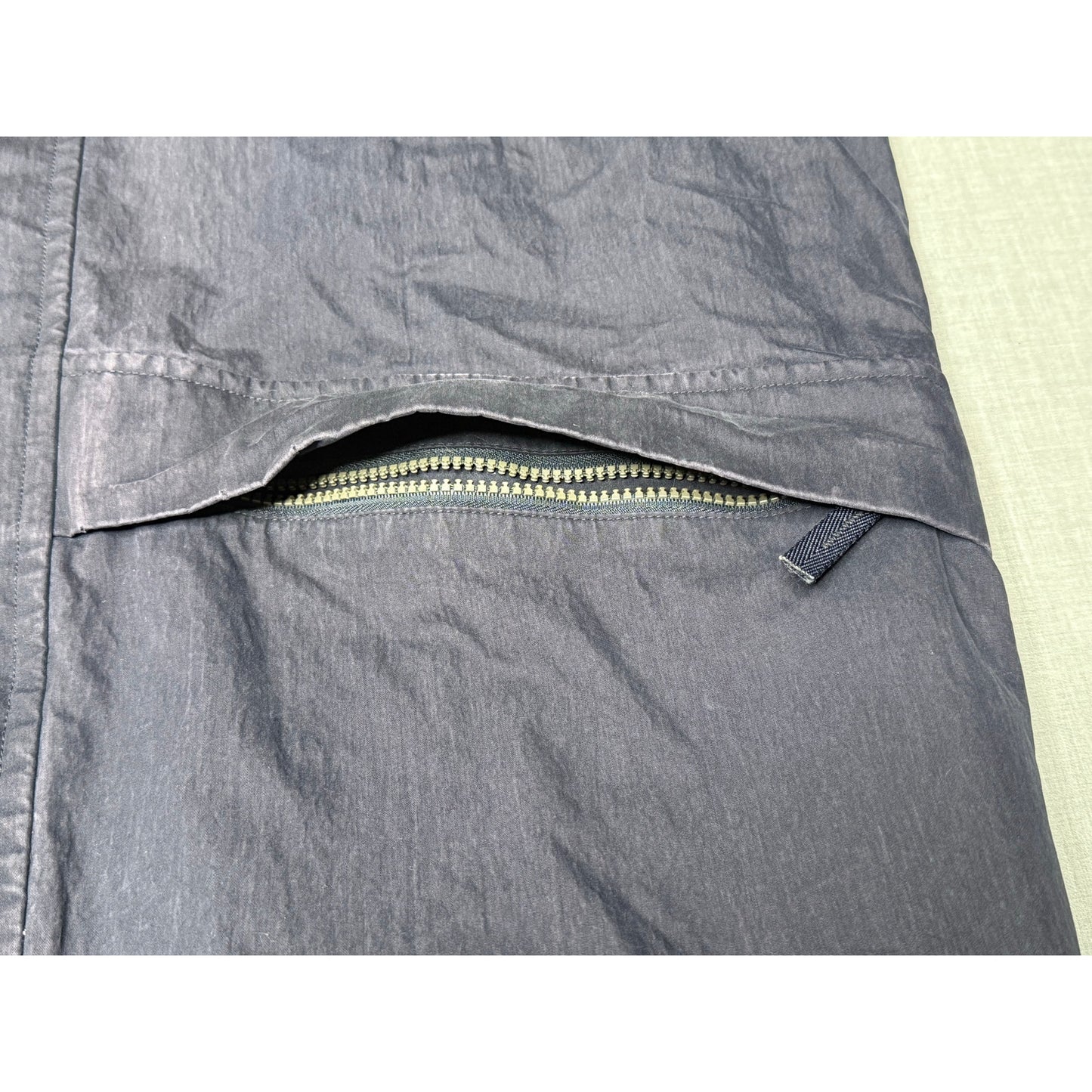 Vintage 90s Nautica Full Zip Foldaway Hood Fleece Lined Jacket Large