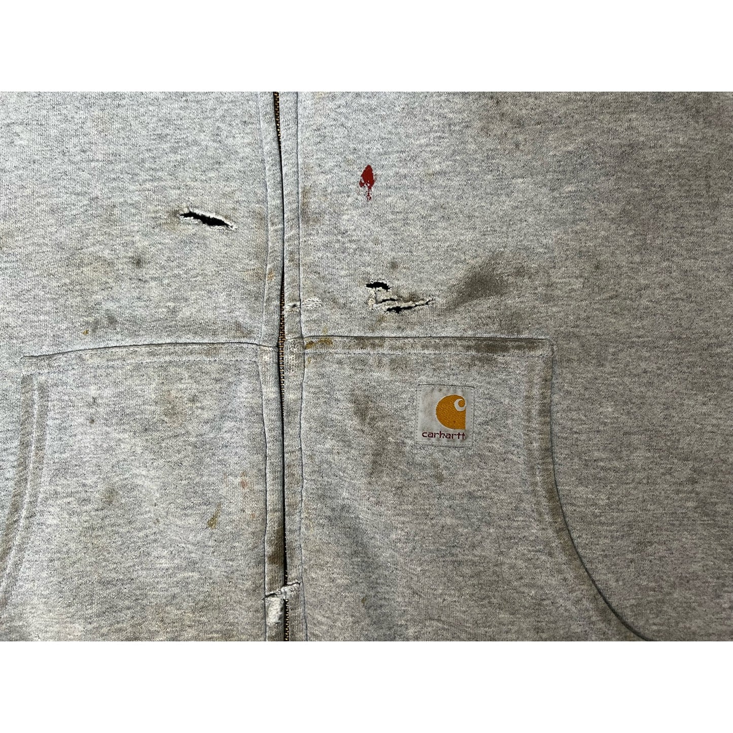 Carhartt Thermal Lined Full Zip Workwear Hoodie Sweatshirt 2XL