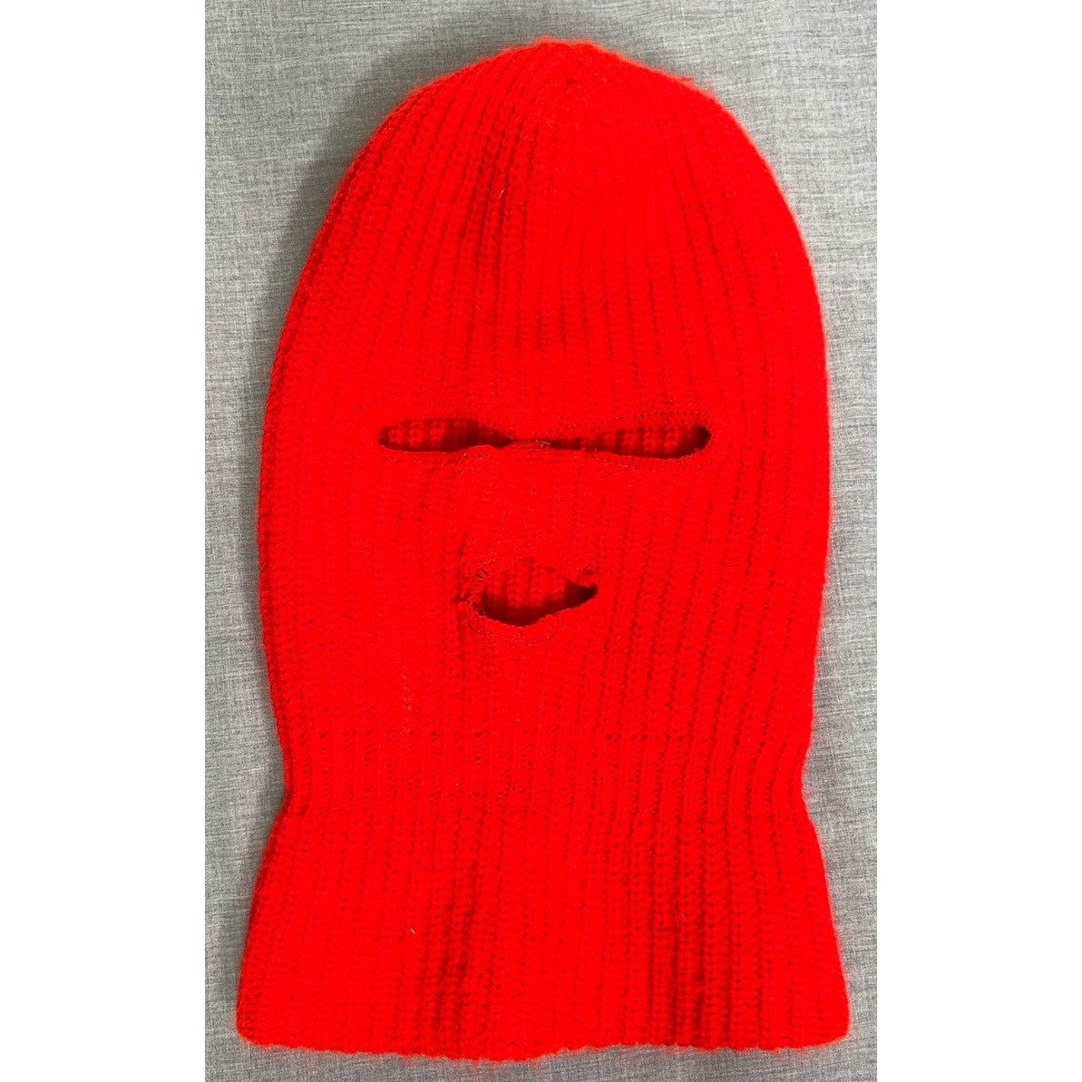 Red Knit Ski Mask Balaclava One Size Fits Most