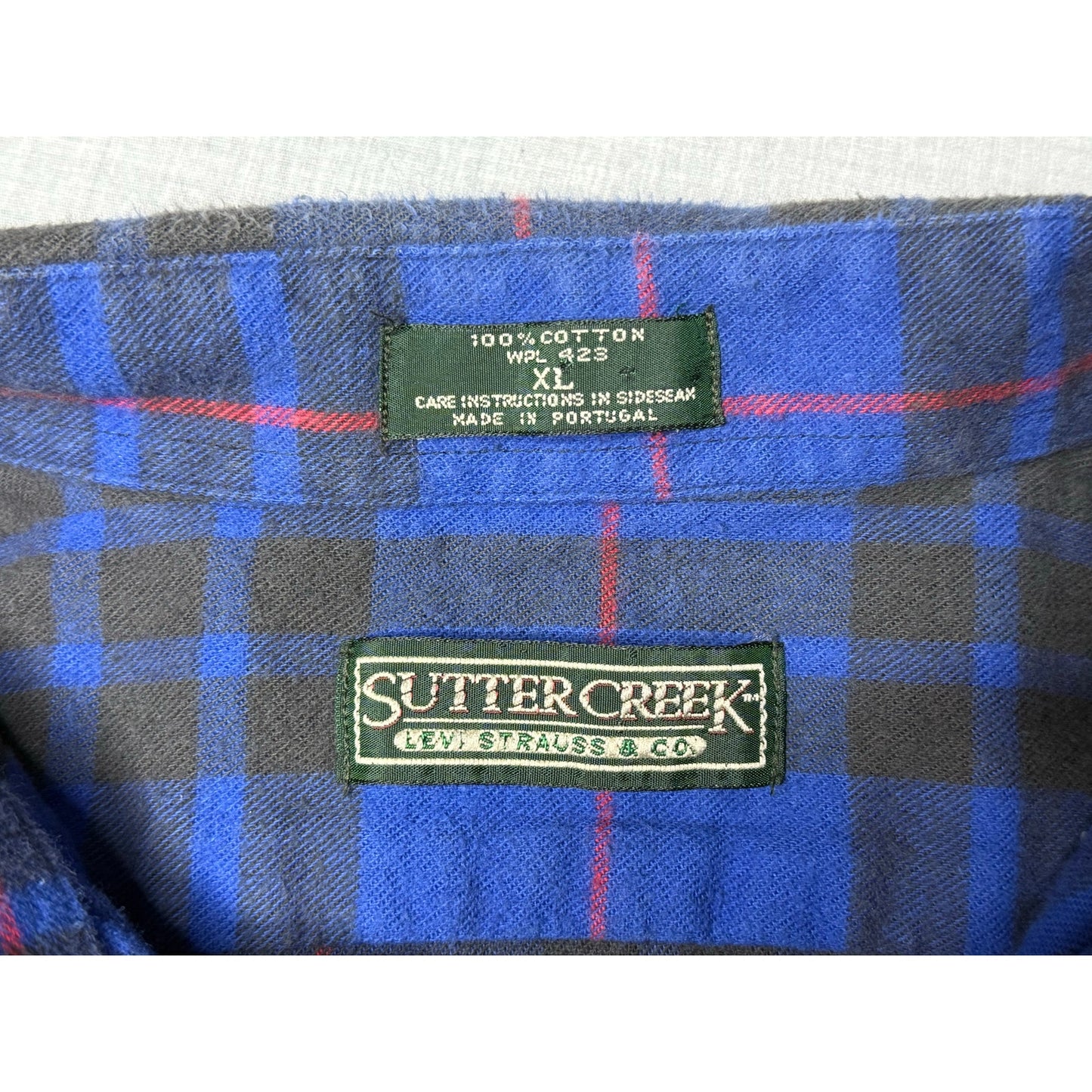 Vintage 90s Sutter Creek Levi Strauss & Co Flannel Button Down Shirt XL