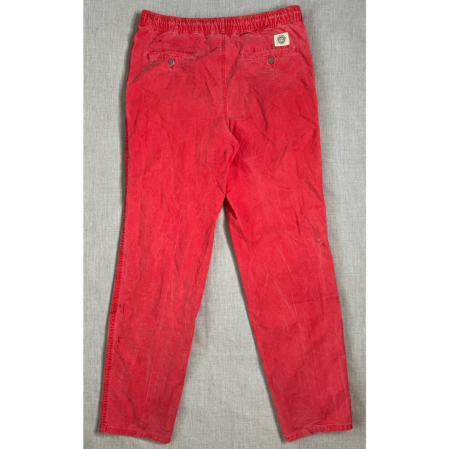 Vintage Brittgear Adjustable Waist Red Pants Small 34x32