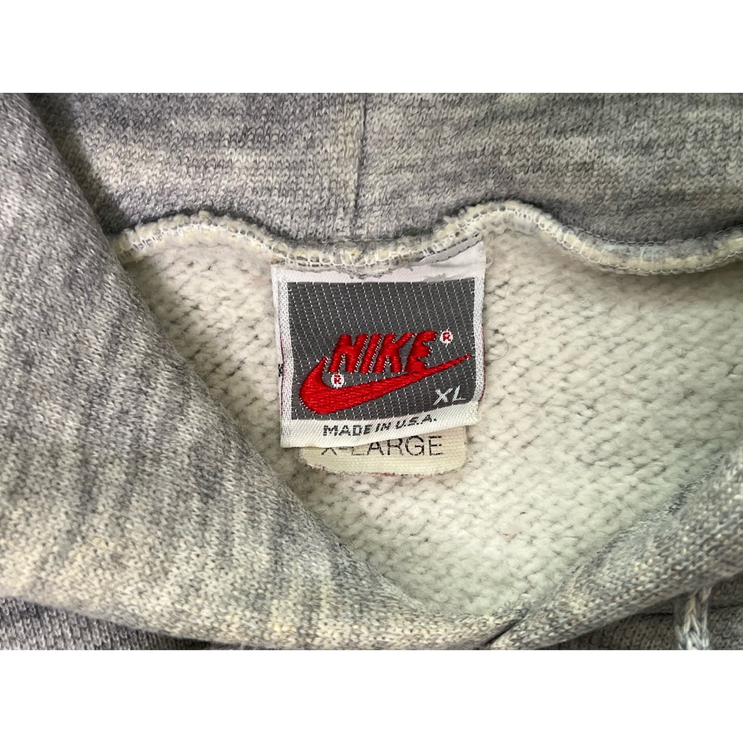 Vintage Nike Spell Out Embroidered Pullover Hoodie Sweatshirt XL