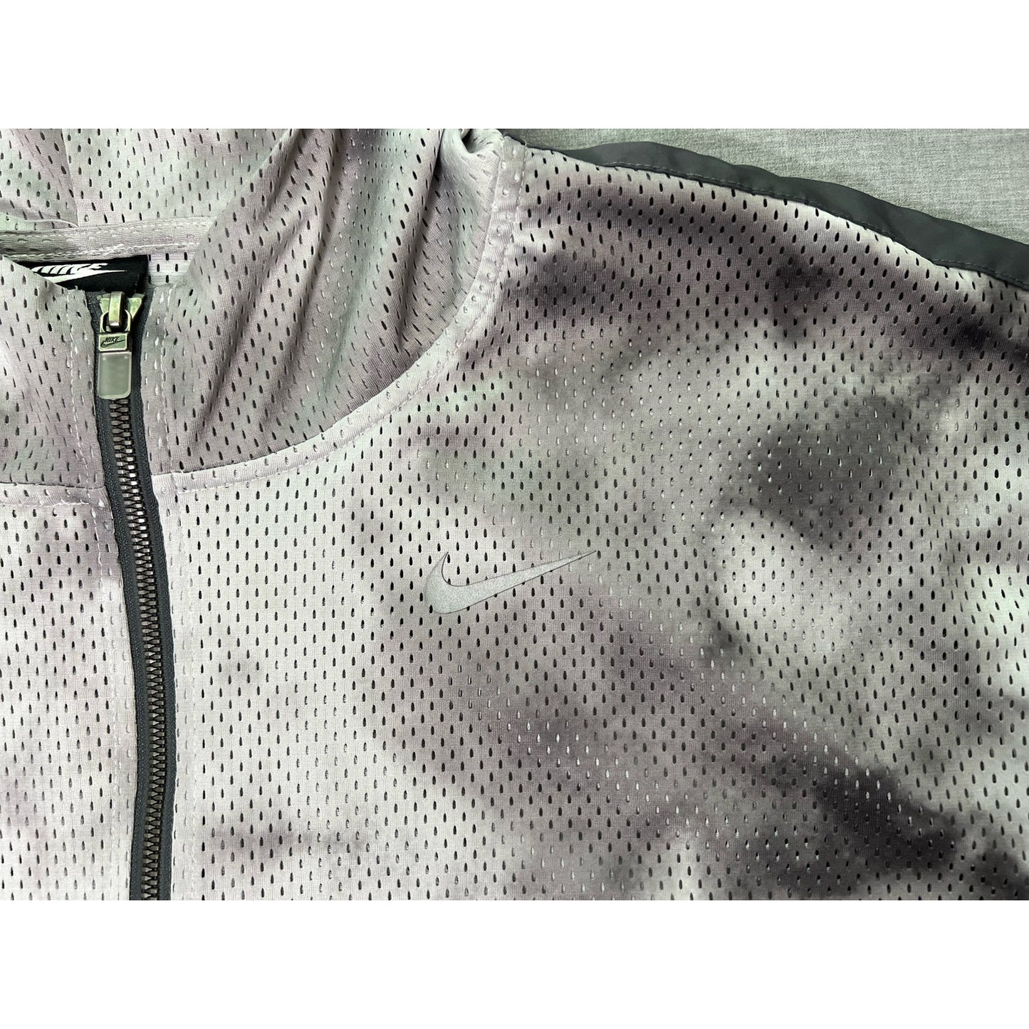 Nike Grey Tie-dye Mesh Full Zip Athletic Hoodie 2XL