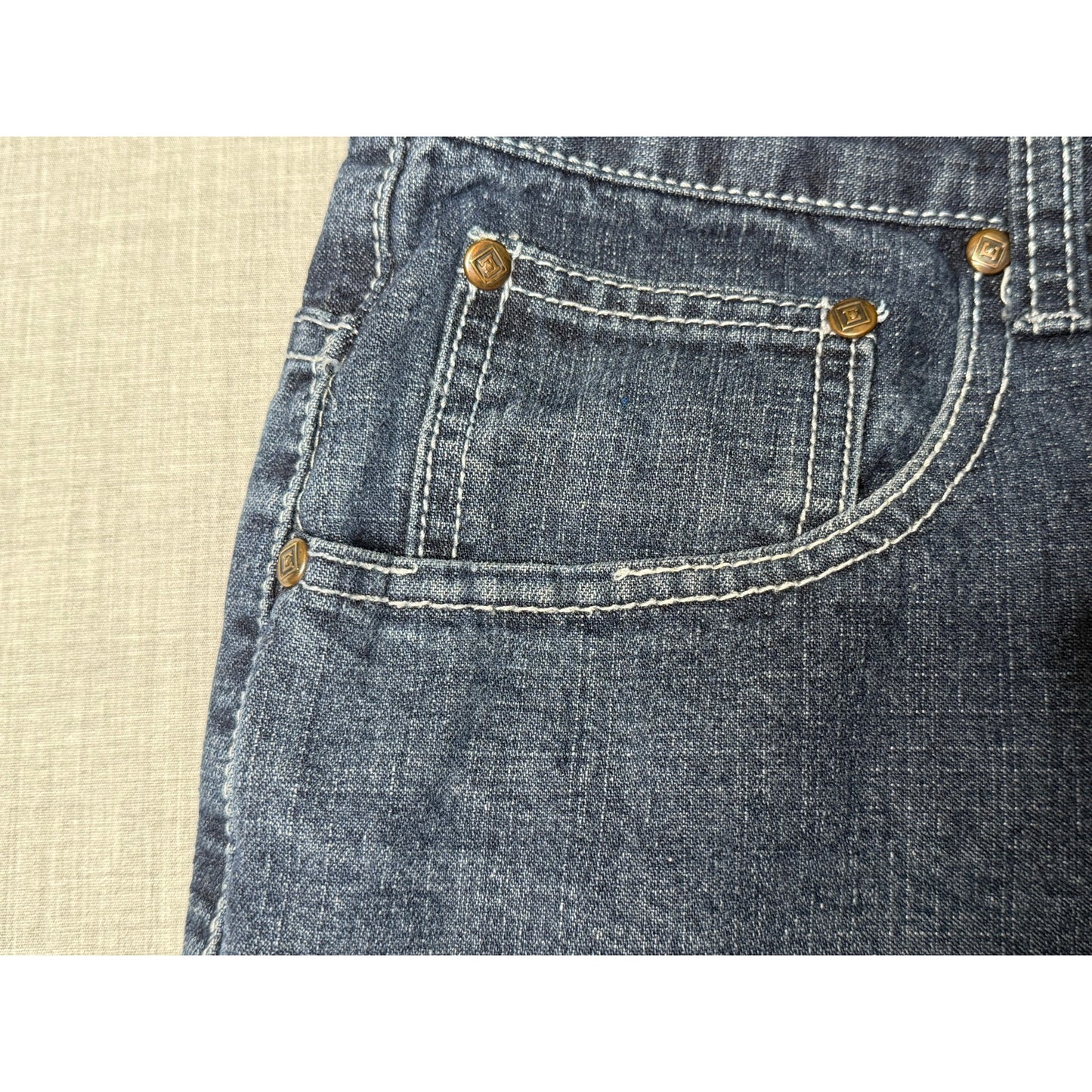 Vintage Y2K Emcee Baggy Wide Leg Pocket Flap Jean Shorts 38