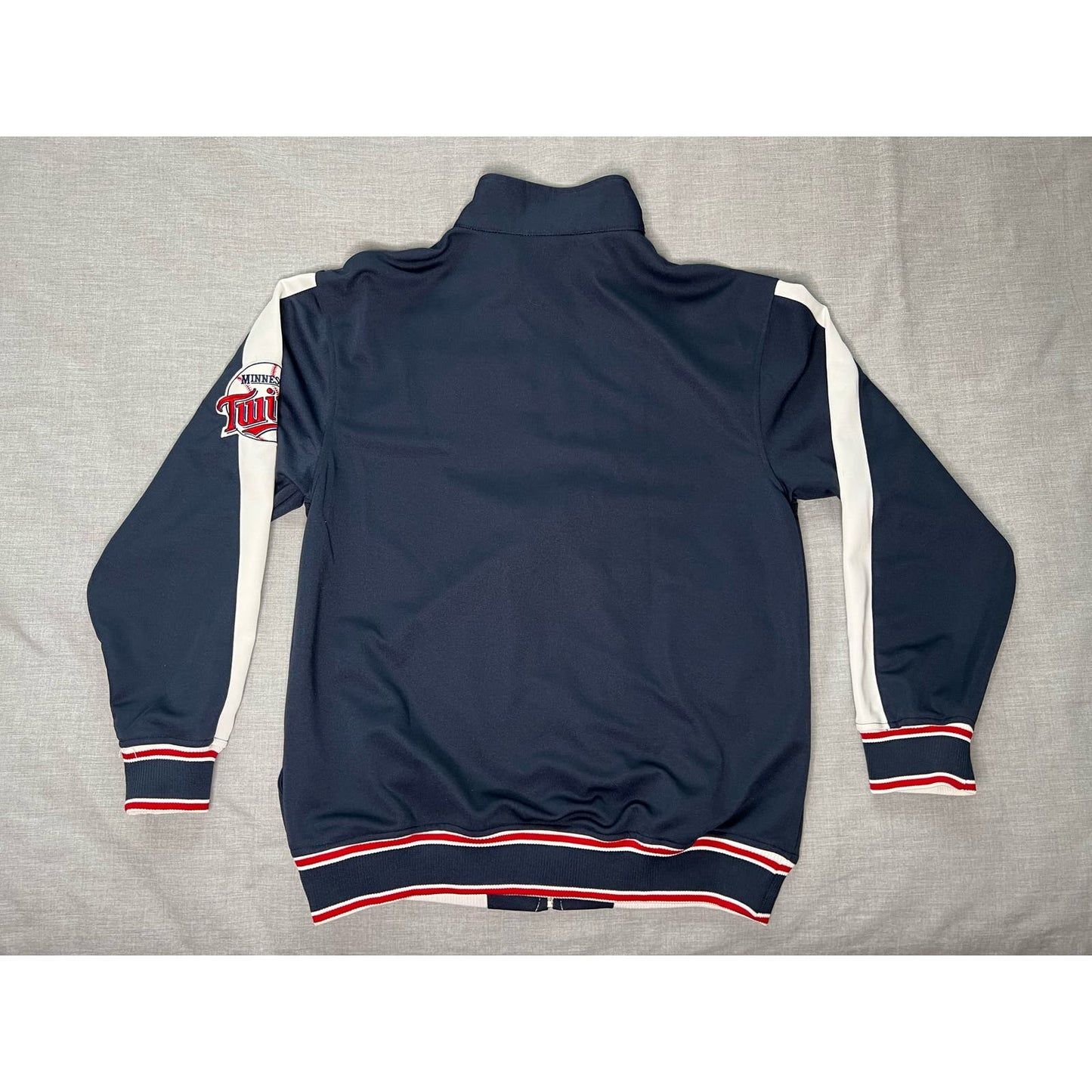 Minnesota Twins Stitches Full Zip Track Jacket Medium