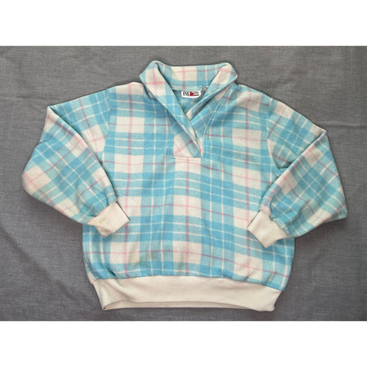 Vintage 90s E.V.E. Pullover Flannel Fleece Sweatshirt Womens 42