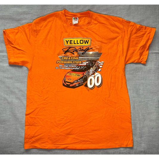 NASCAR Yellow Racing Chevy Monte Carlo T-Shirt XL