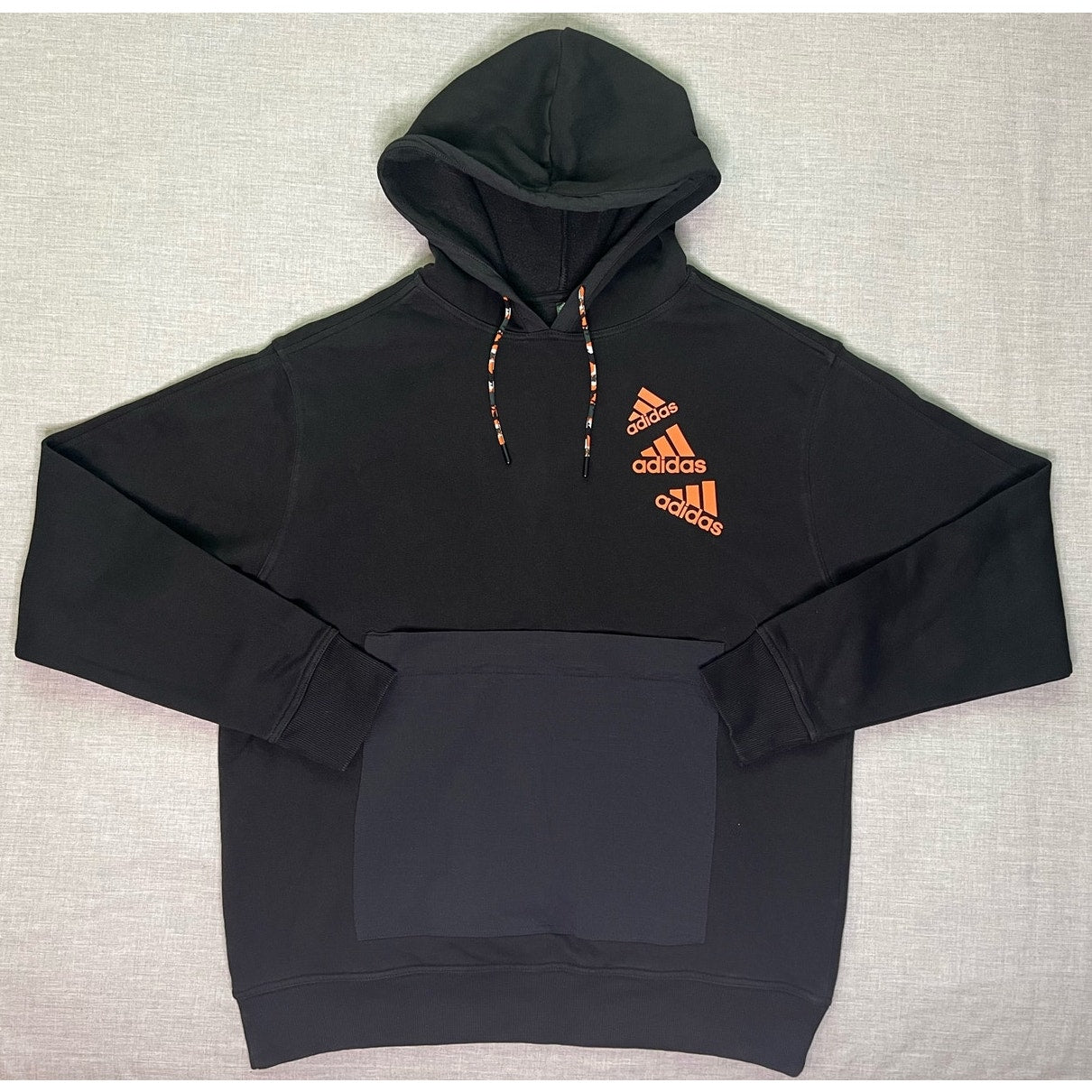 Adidas Pouch Pocket Pullover Hoodie Sweatshirt Large