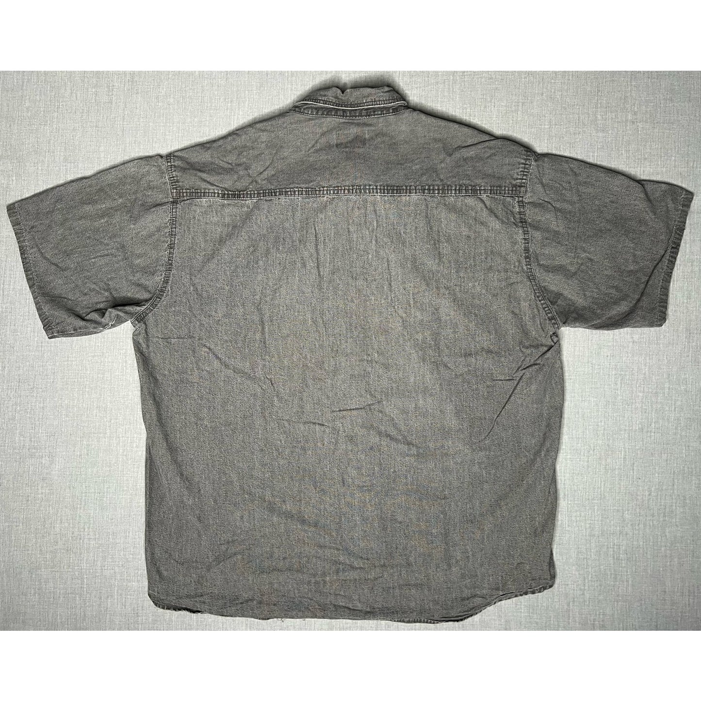Vintage Konka Hunting Camo Accent Short Sleeve Button Up Shirt Men's XL