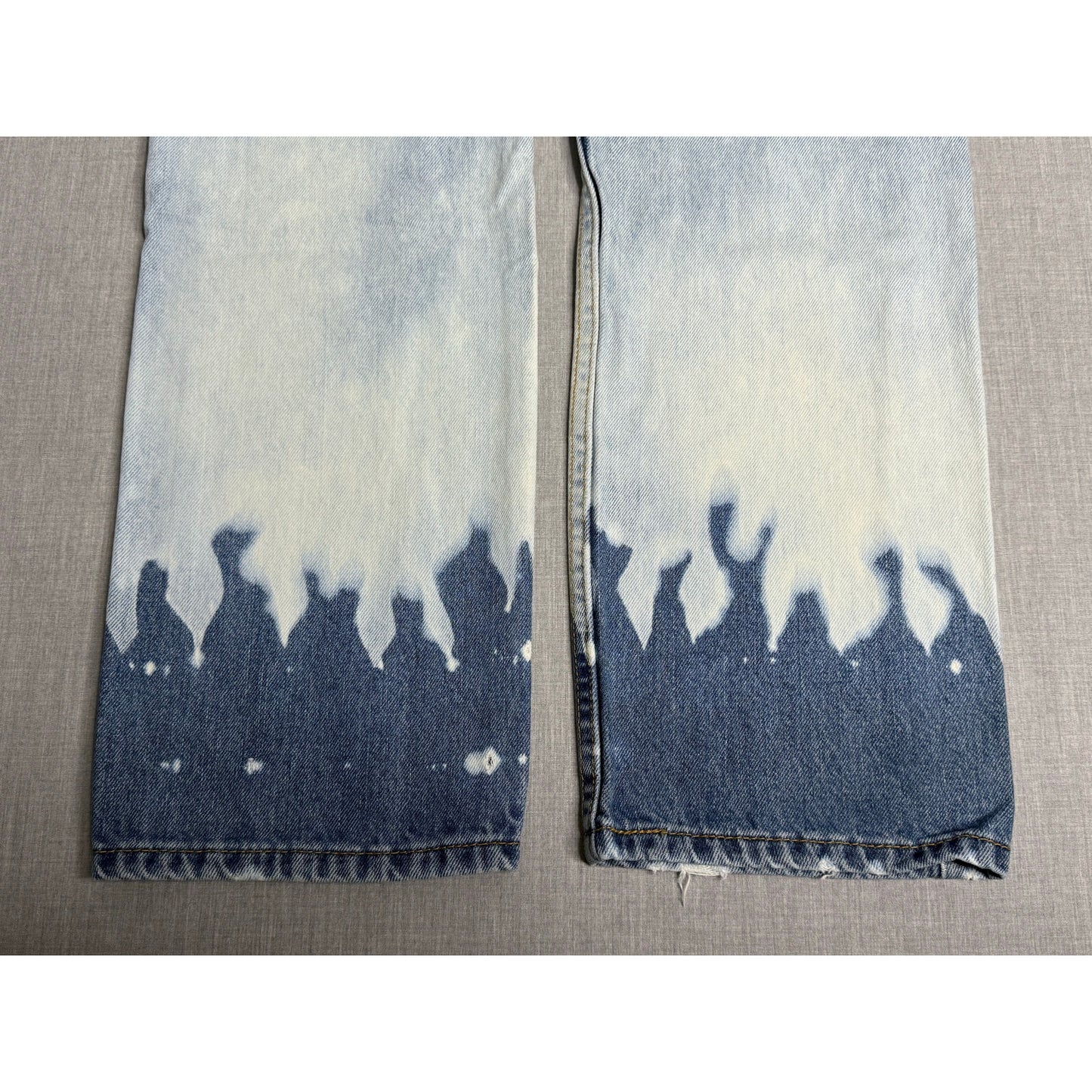 Levi’s 505 Straight Fit Custom Bleached Flame Jeans 31x32