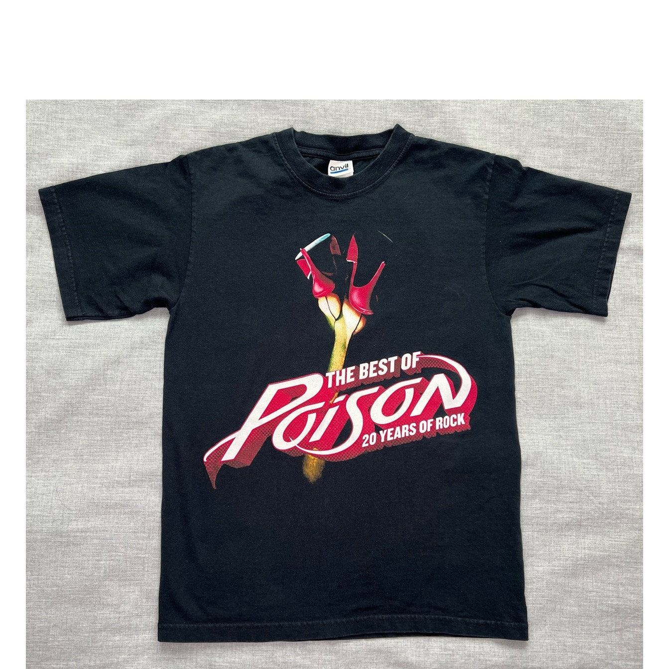 Vintage Y2K The Best of Poison 20 Years of Rock T-shirt Small