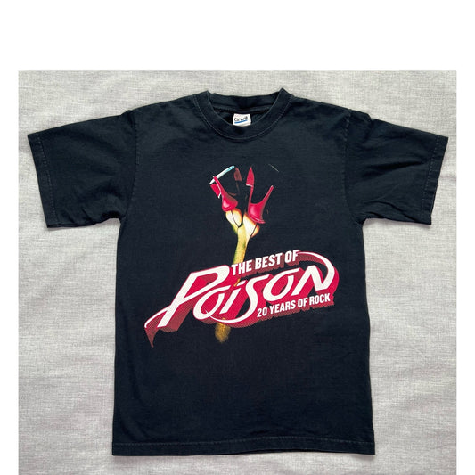 Vintage Y2K The Best of Poison 20 Years of Rock T-shirt Small
