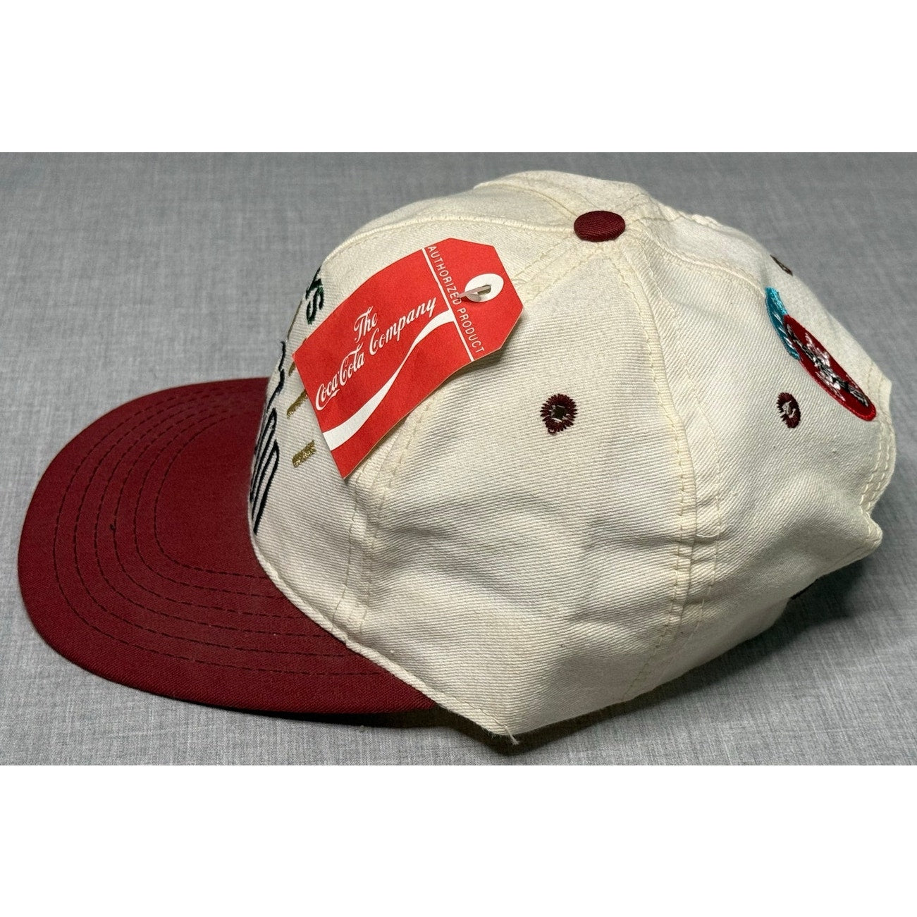 Vintage 90s Coca-Cola Always In Houston Adjustable Hat