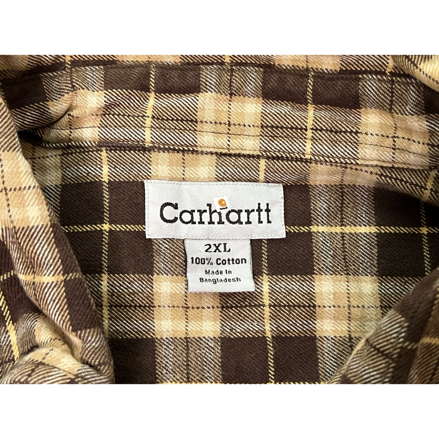 Carhartt Plaid Flannel Pocket Button Up Shirt 2XL