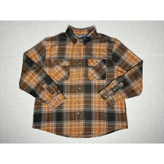 Chaps Flannel Stretch Knit Button Up Shirt 2XL