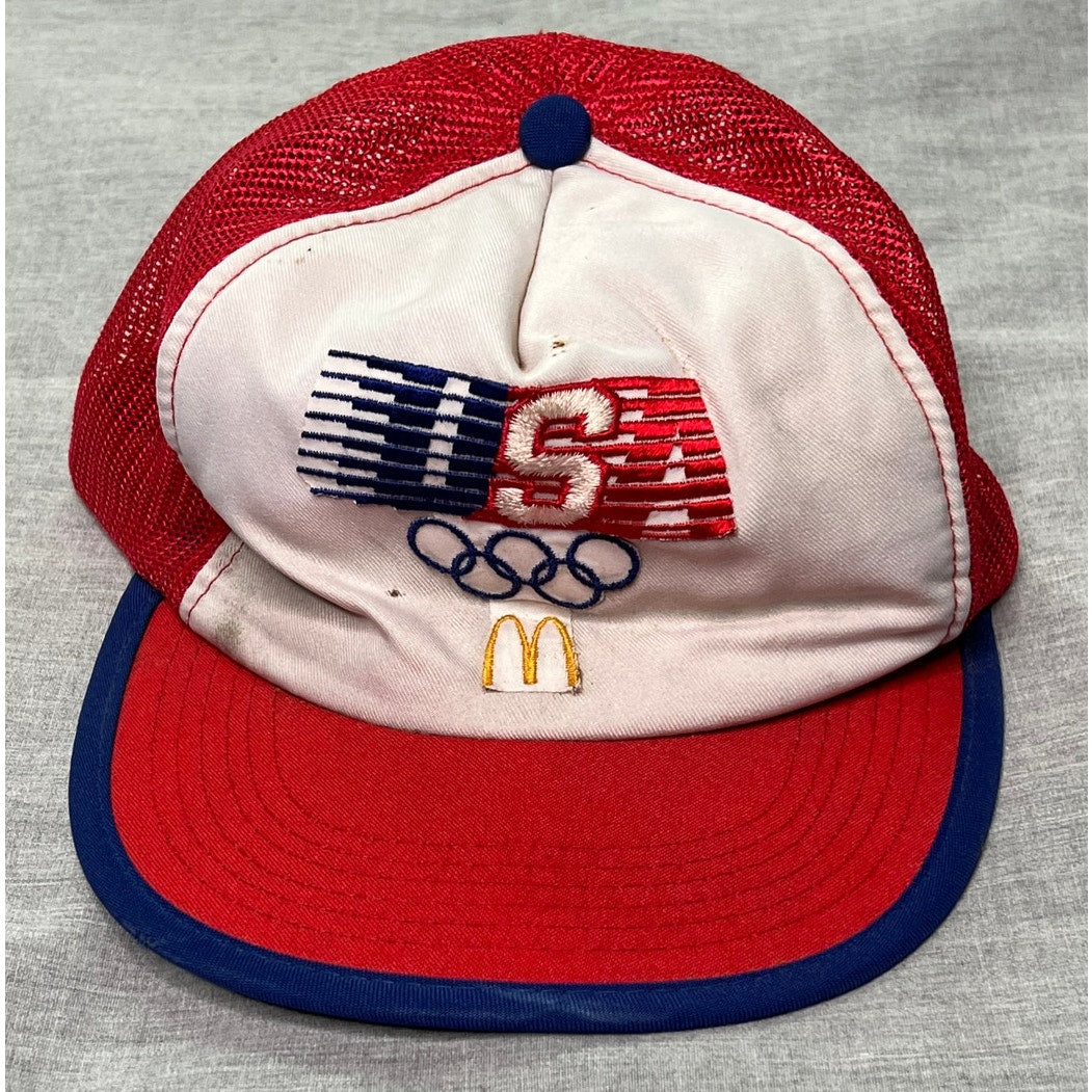 Vintage 1984 USA Olympics McDonalds Snapback Trucker Hat