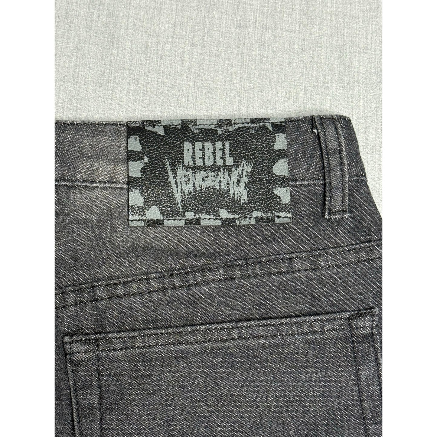 Rebel Vengeance Stacked Flared Jeans 28