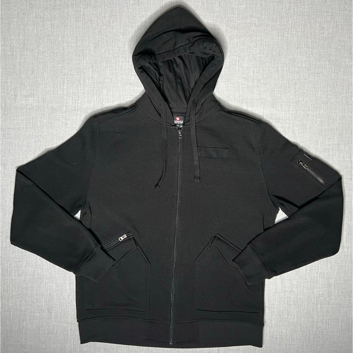 Vintage Y2K Southpole Black Full Zip Hoodie XL