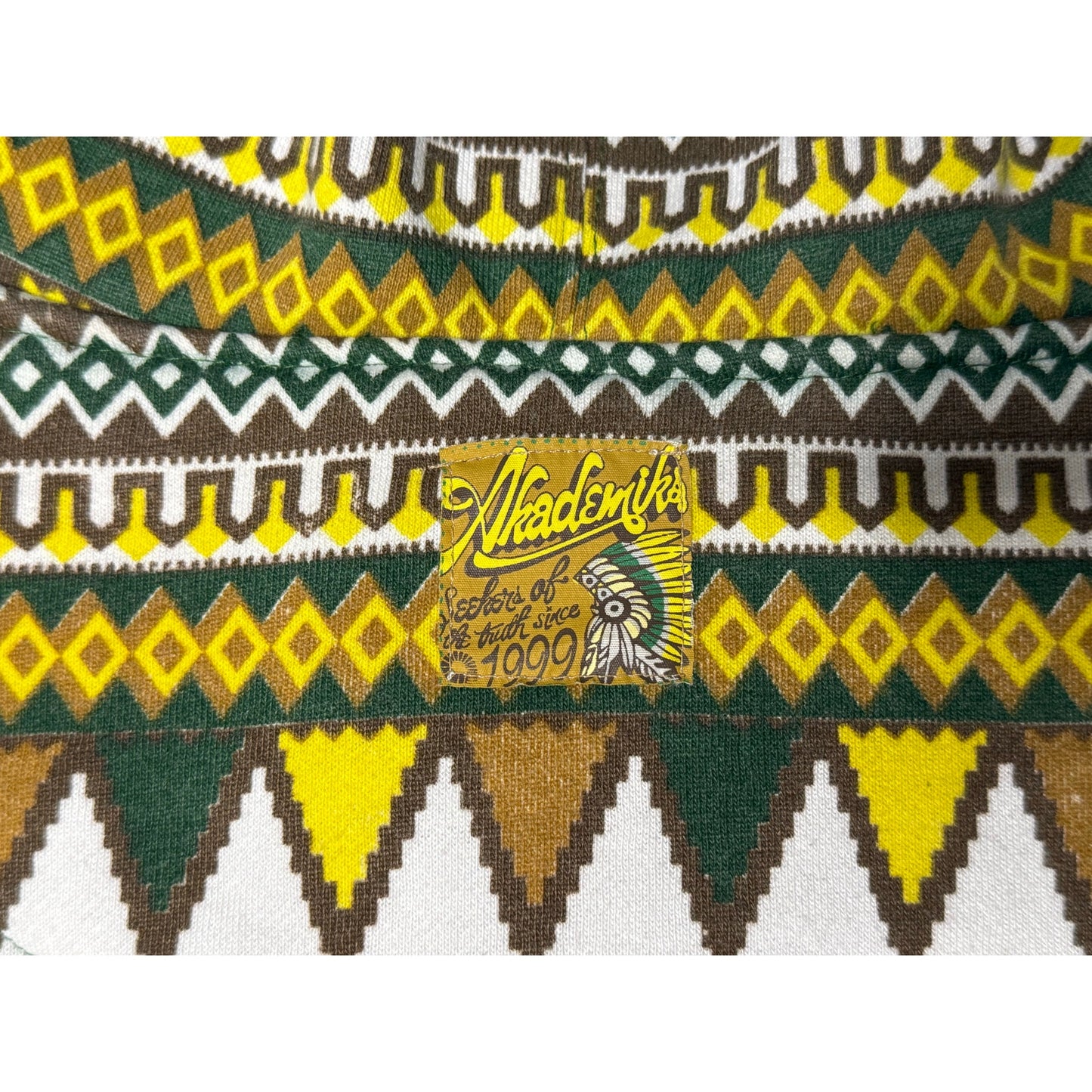 Vintage Y2K Akademiks Native Warriors Aztec Full Zip Hoodie 3XL