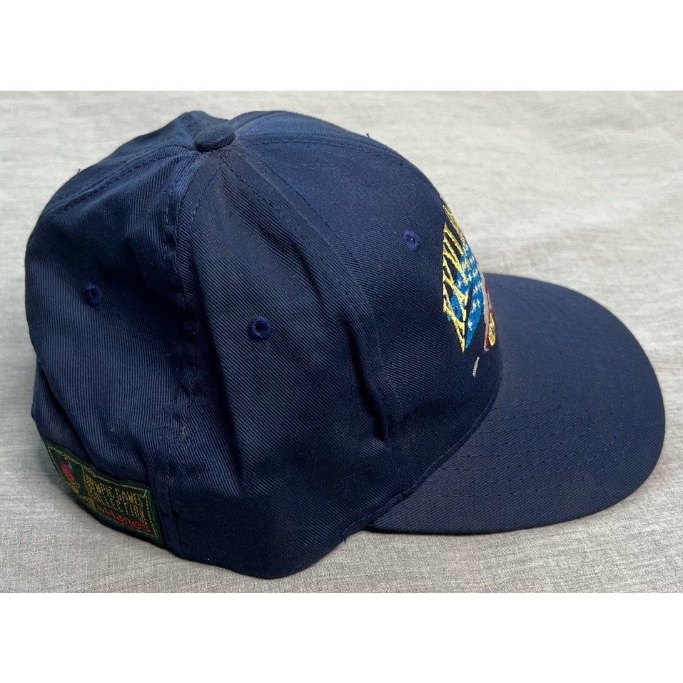 Vintage 1996 Atlanta Olympic Games USA Flag Snapback Hat