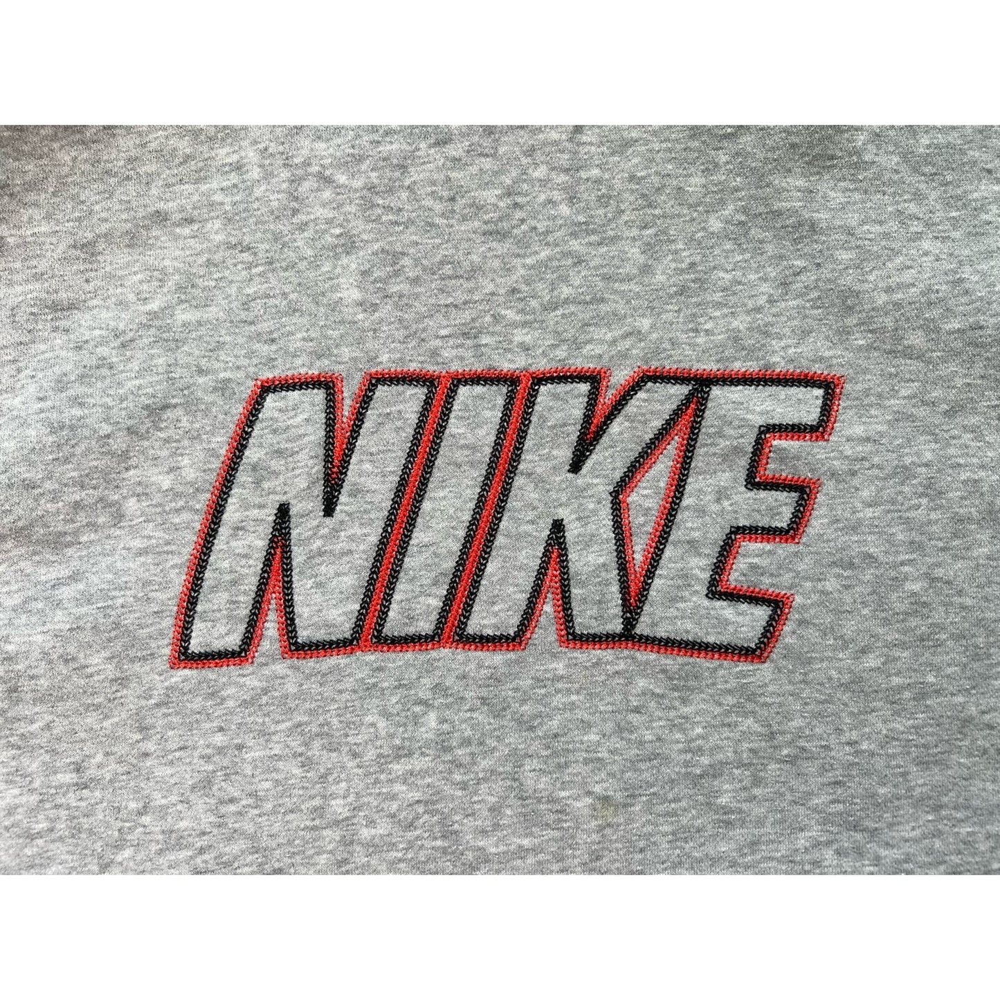 Nike Spell Out Logo Embroidered Pullover Hoodie Large