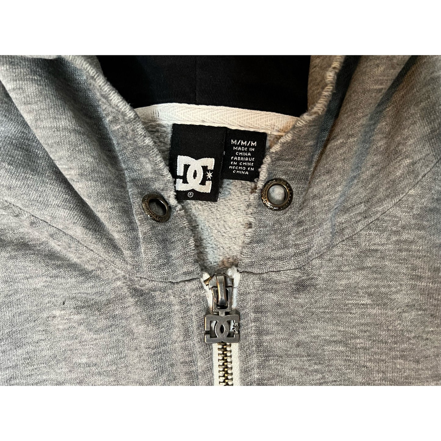 DC Shoes Quarter Zip Pullover Hoodie Sweatshirt Medium