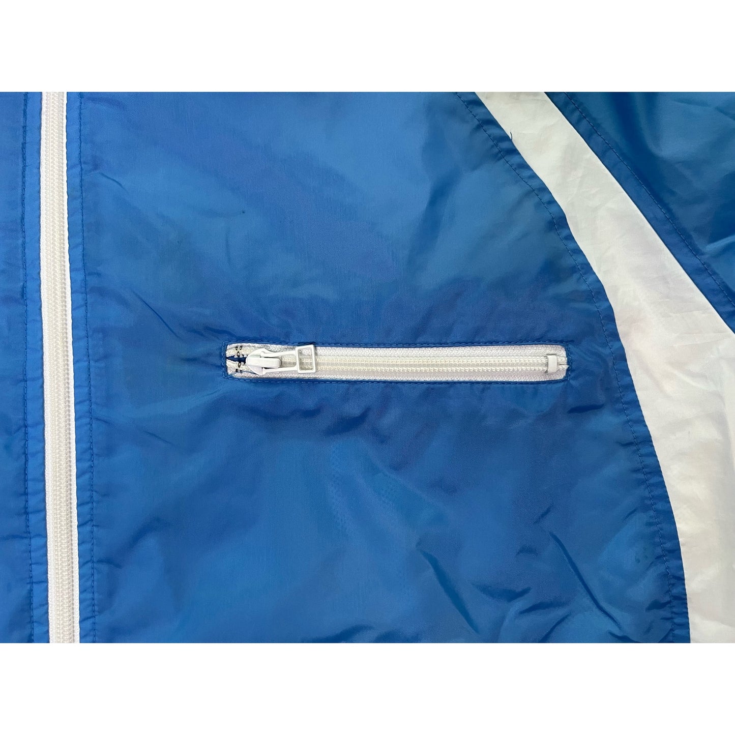 Vintage Nike Full Zip Carolina Blue Windbreaker Jacket Large