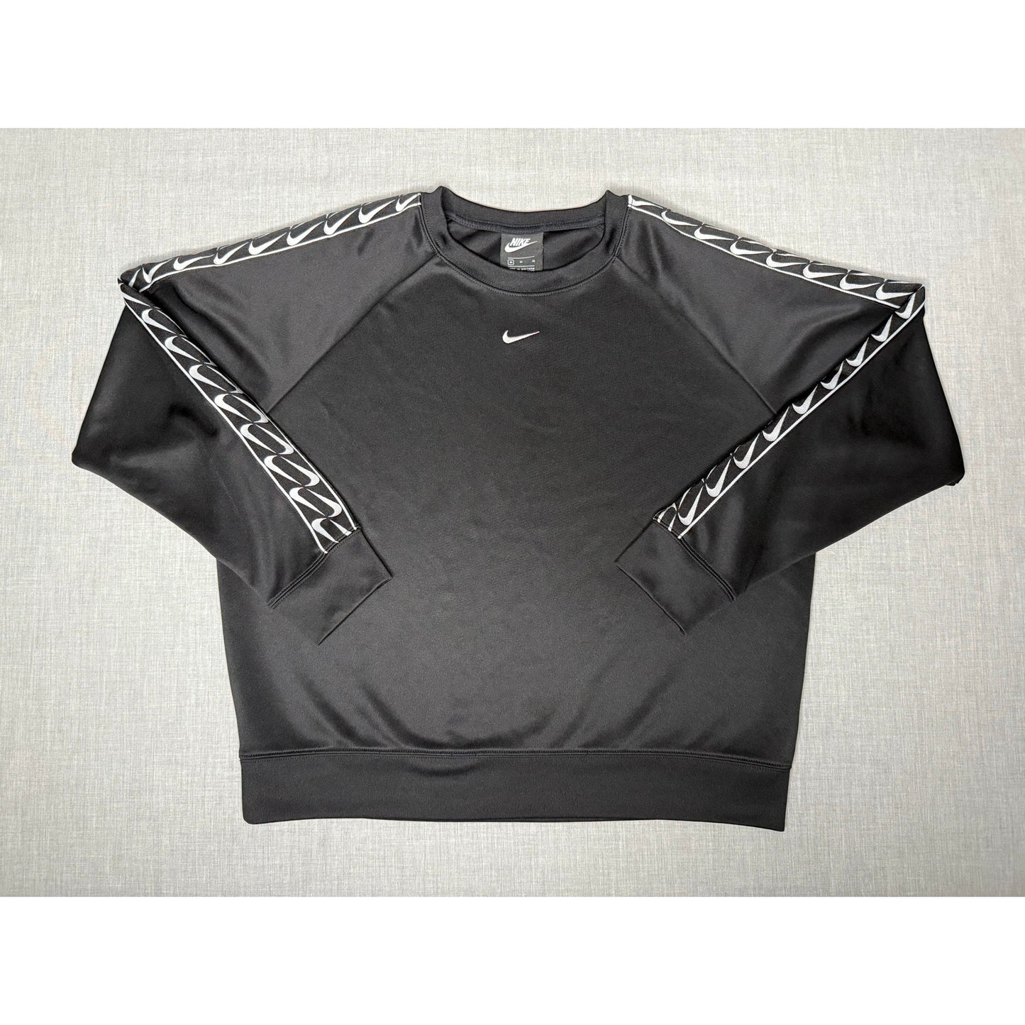 Nike Sportswear Athletic Pullover Center Check Crewneck Sweatshirt Medium