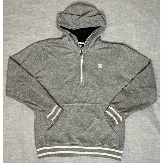 DC Shoes Quarter Zip Pullover Hoodie Sweatshirt Medium