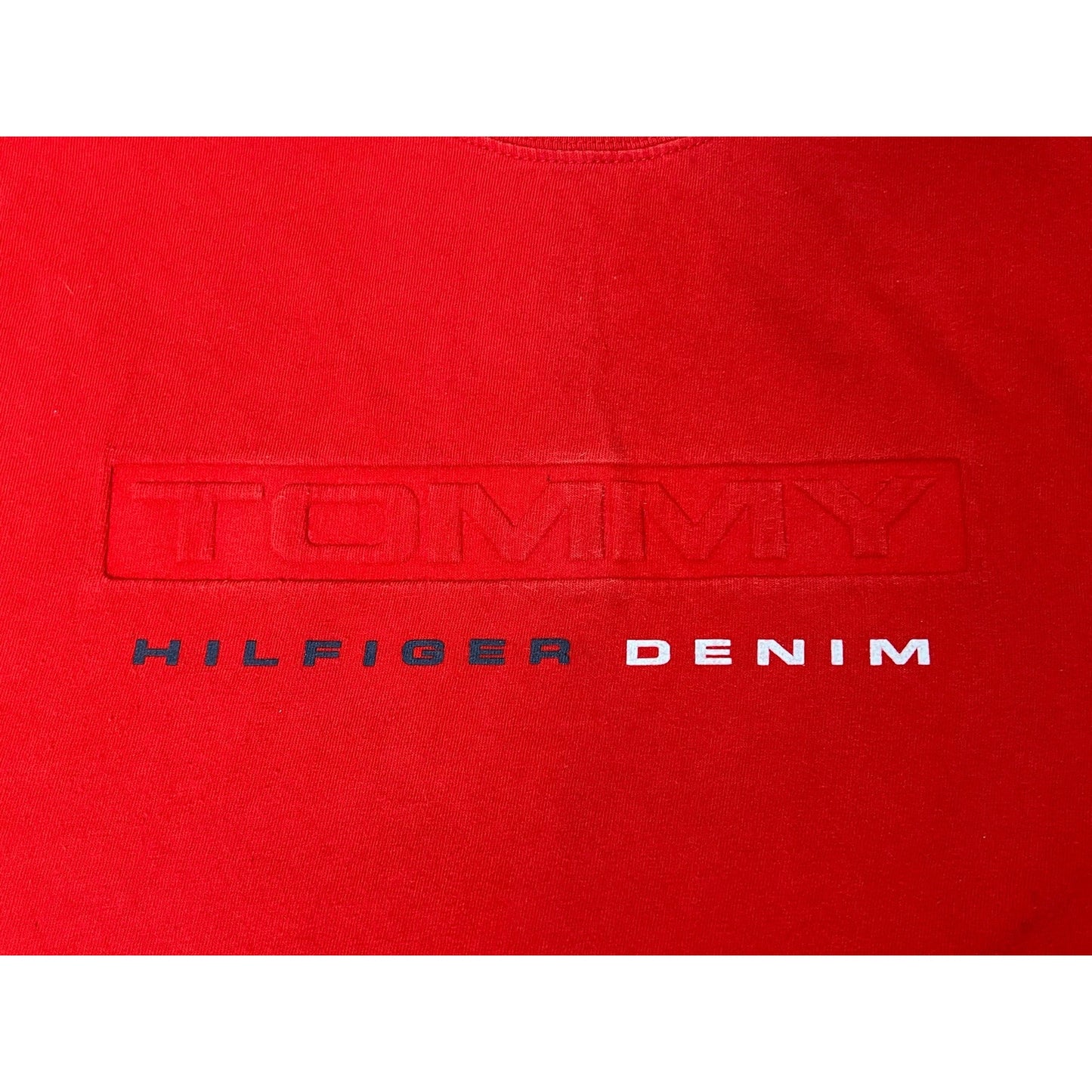 Vintage Tommy Hilfiger Denim Spell Out T-Shirt XL