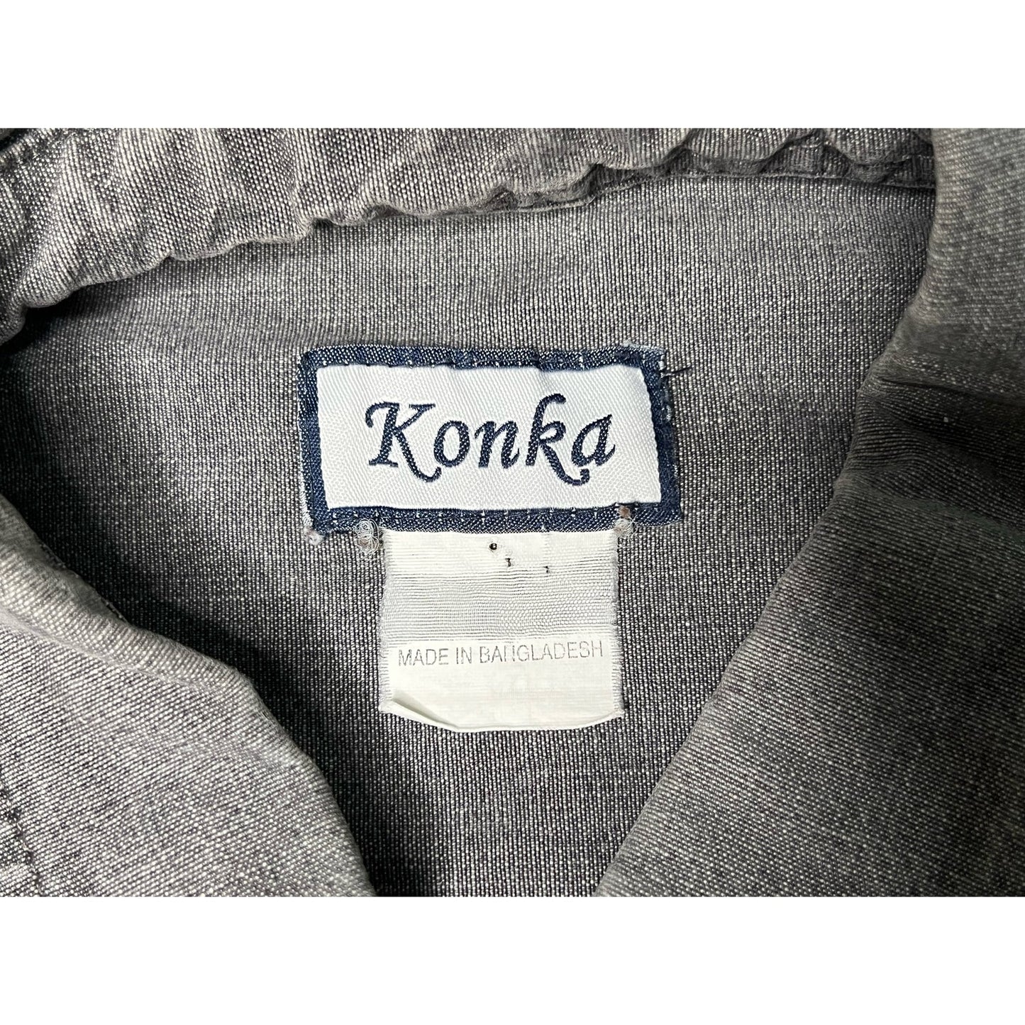 Vintage Konka Hunting Camo Accent Short Sleeve Button Up Shirt Men's XL