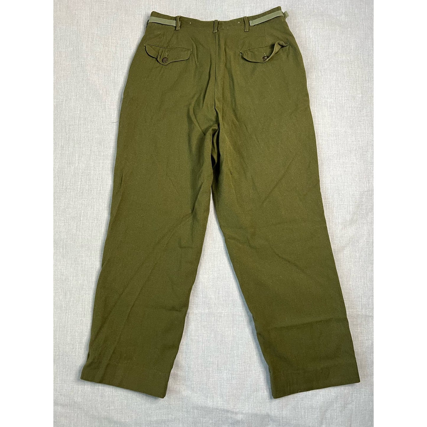 Vintage 1950s Korean War Wool Army Field Trousers M-1951 Regular Medium