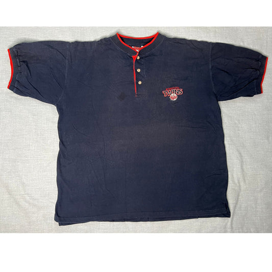 Vintage 1997 Minnesota Twins Henley Shirt XL