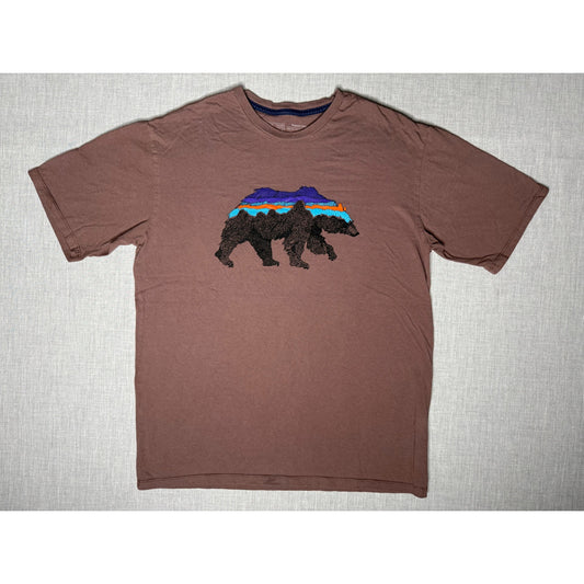 Patagonia Bear Organic Cotton Outdoors Nature T-shirt Small