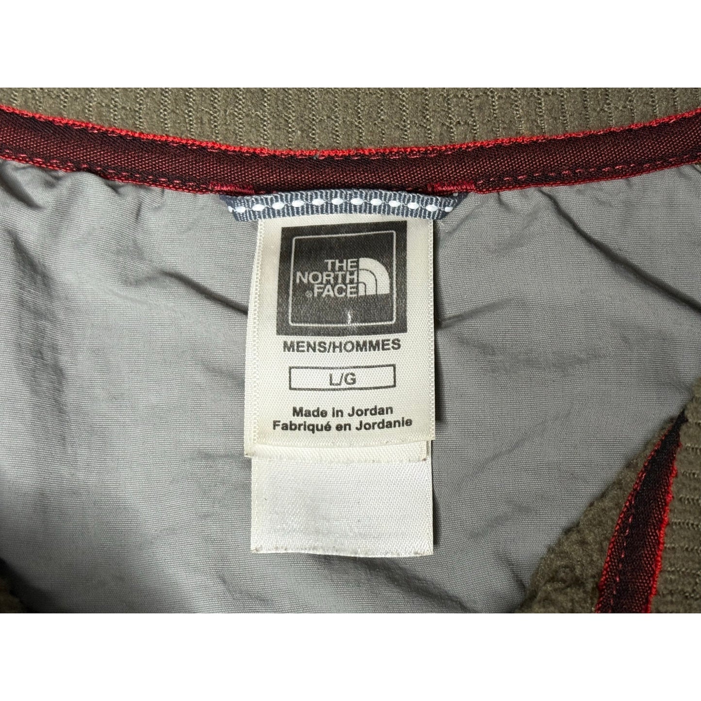 The North Face Waffle Knit Thermal Quarter Zip Sweatshirt Large