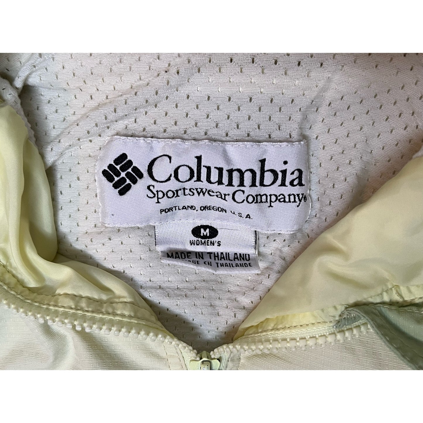 Vintage Columbia Sportswear Full Zip Windbreaker Jacket Women’s Medium