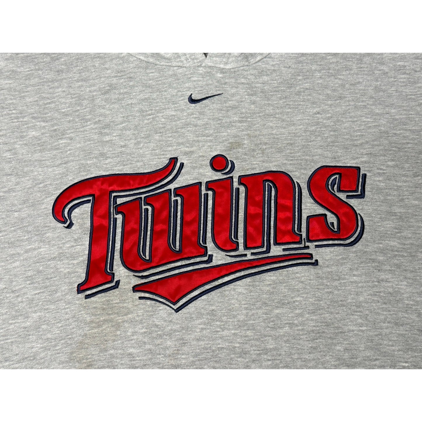 Vintage Y2K Minnesota Twins Nike Center Check Pullover Hoodie Medium