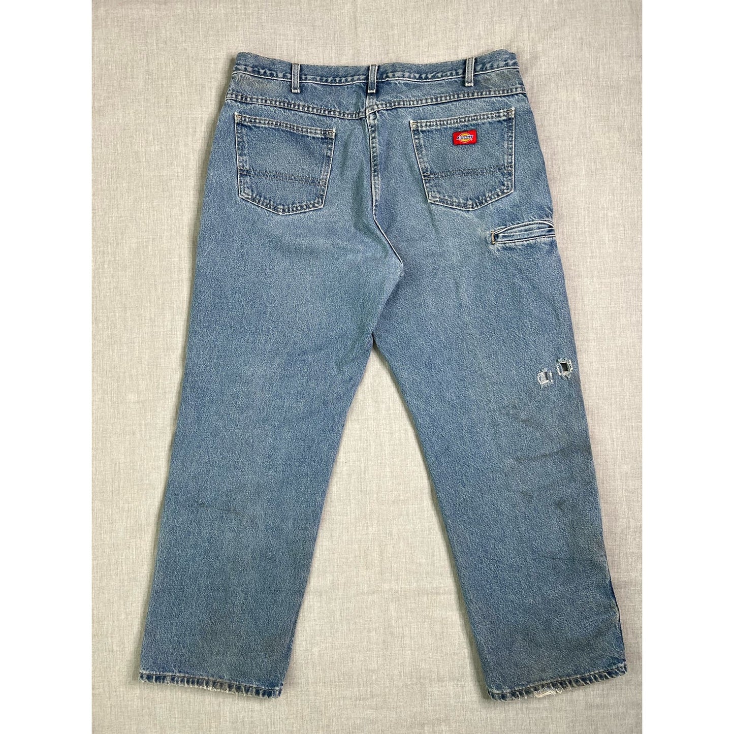 Dickies Double Knee Light Wash Workwear Jeans 38x30