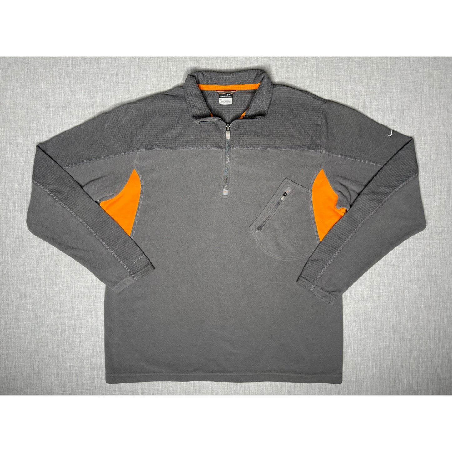 Vintage Y2K Nike Sphere Thermal Fleece Quarter Zip Sweatshirt Large