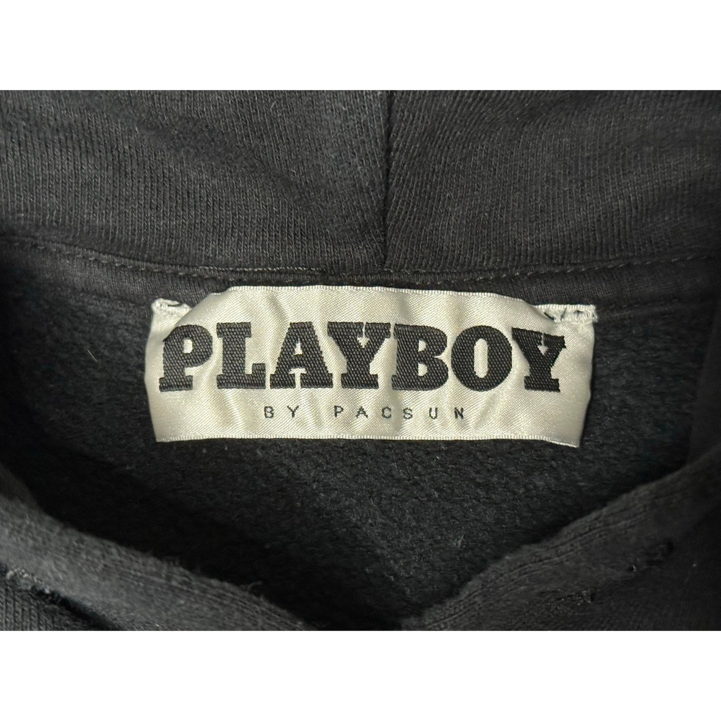 Playboy By Pacsun Puff Print Logo Pullover Hoodie Medium
