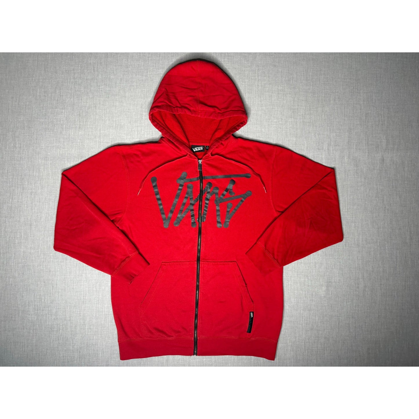 Vans Skateboarding Spell Out Logo Full Zip Hoodie Large