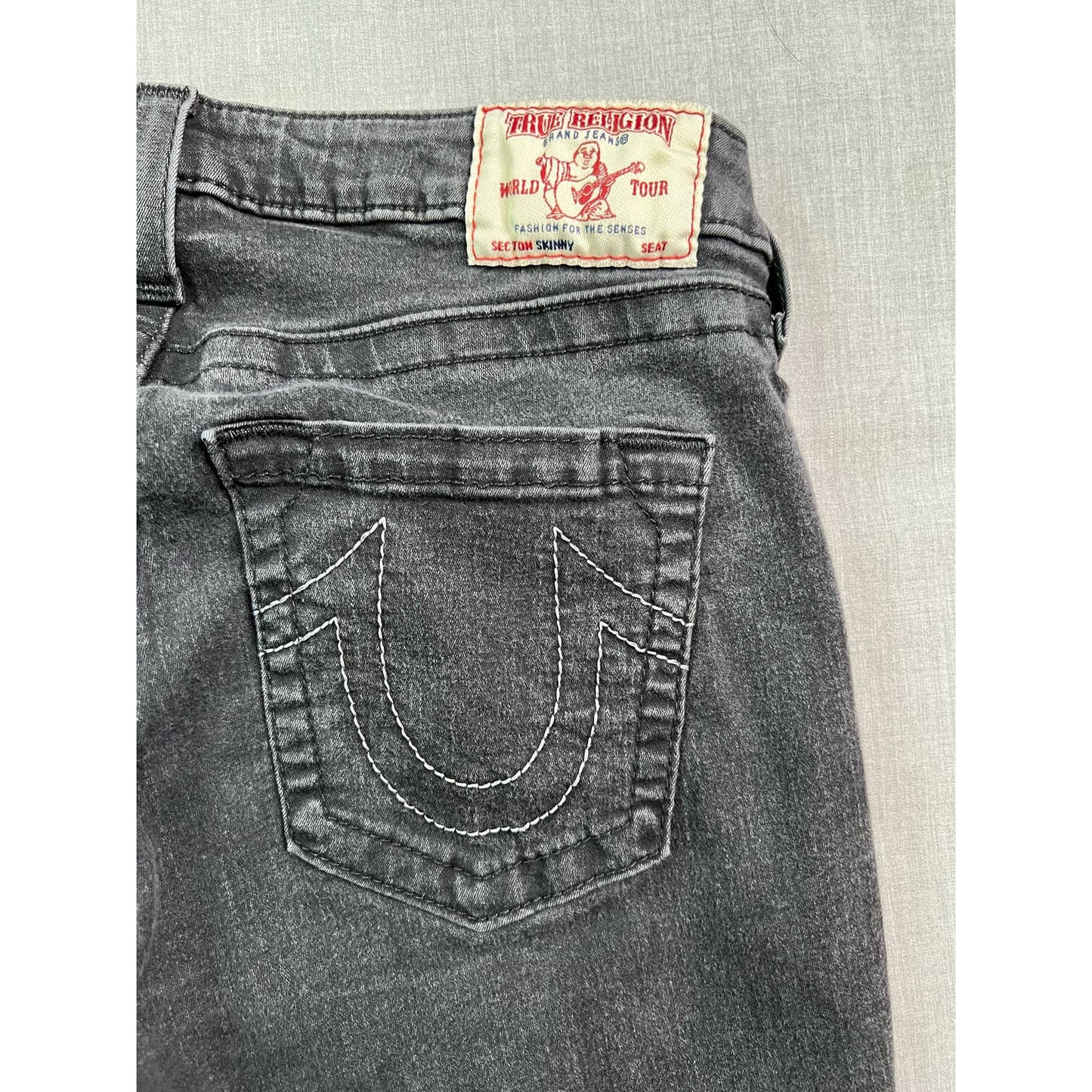 True Religion Logo Skinny Jeans 31