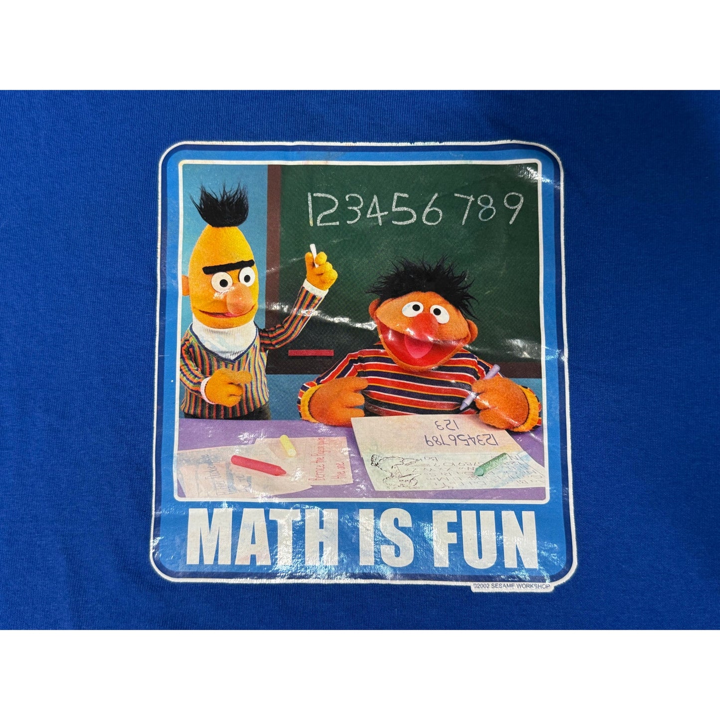 Vintage 2002 Sesame Street Bert and Ernie Math Is Fun T-shirt XL