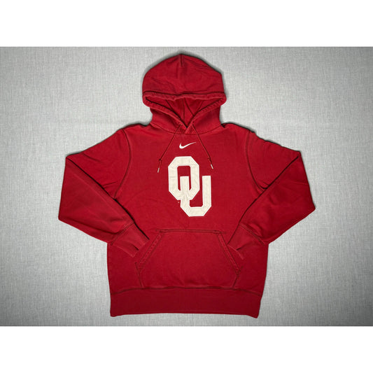 Nike University of Oklahoma Sooners Center Check Pullover Hoodie Large