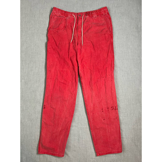 Vintage Brittgear Casual Red Adjustable Pants Small 34x32