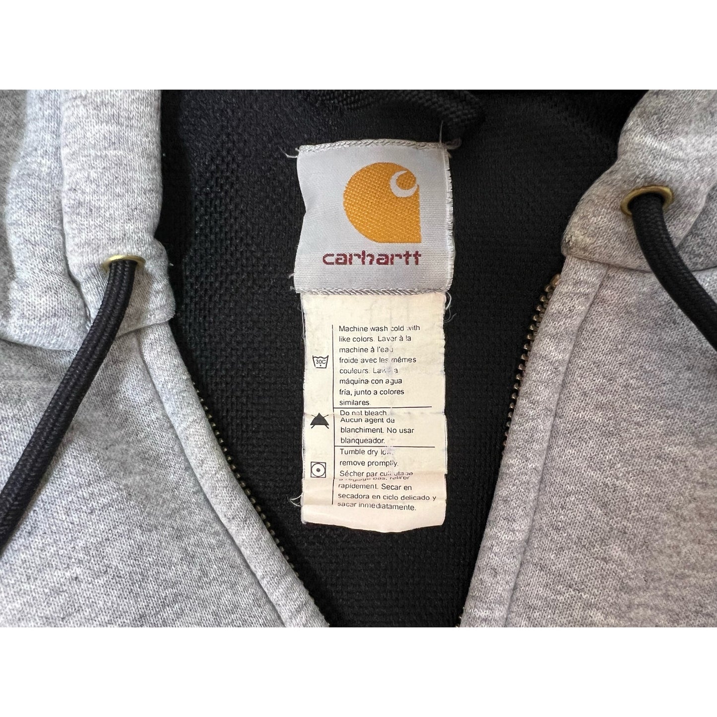 Carhartt Thermal Lined Full Zip Workwear Hoodie Sweatshirt 2XL