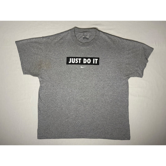 Vintage Y2K Nike Center Check Just Do It T-shirt XL